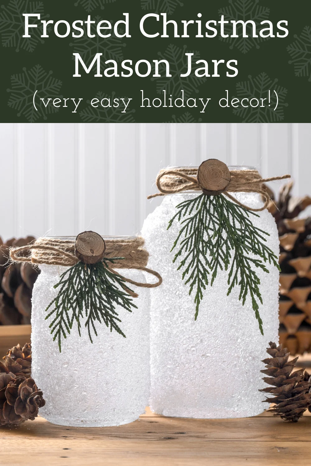 Frosted Christmas Luminaries with Faux Snow! - Mod Podge Rocks